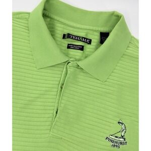 Pinehurst 1895 Tehama‎ Polo Shirt Men XL Green Mercerized Golf Cotton
